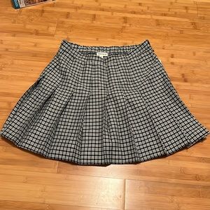 Black Checkered Skirt